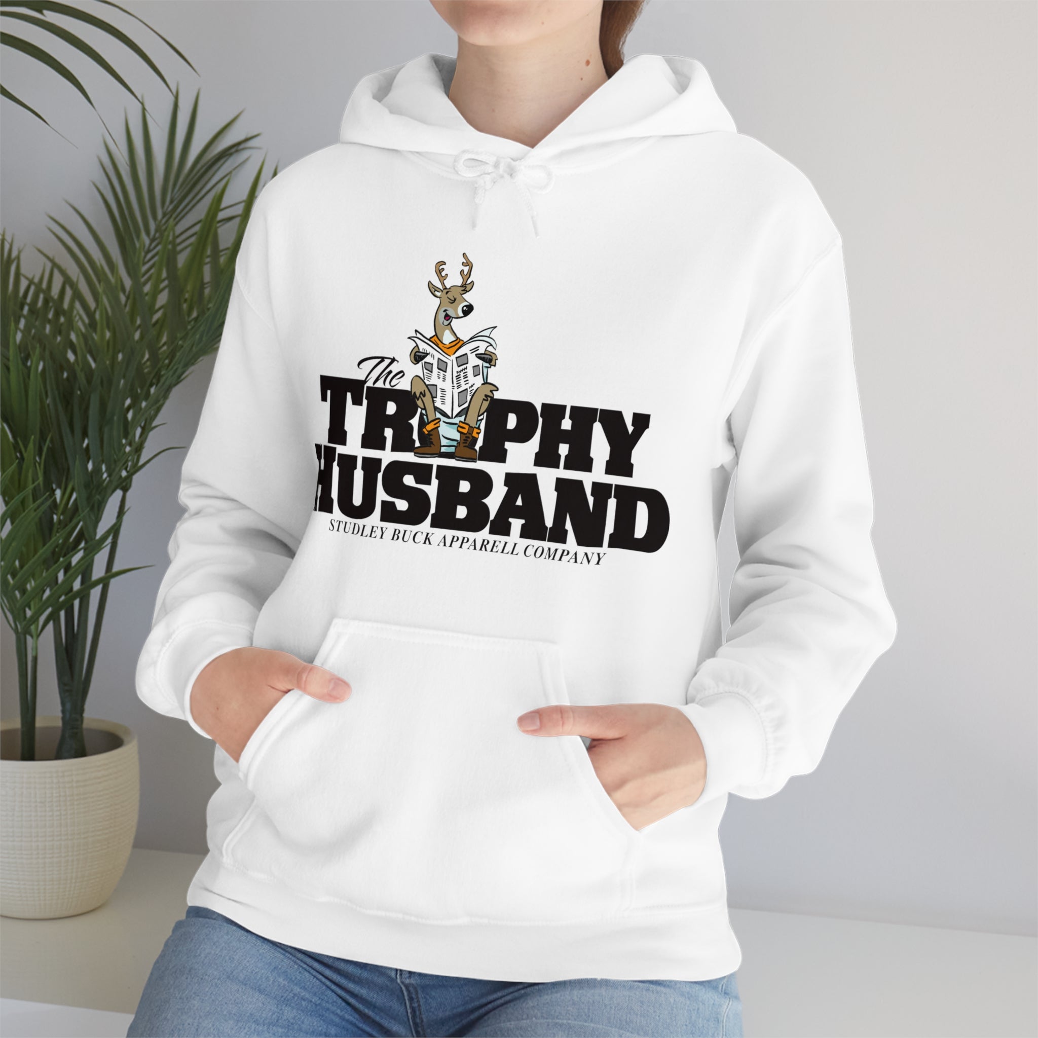Studley Buck: Trophy Husband Unisex Heavy Blend™ Hooded Sweatshirt