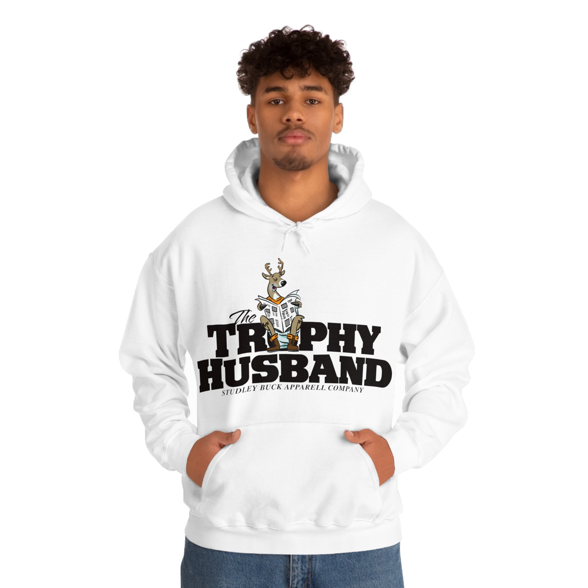 Studley Buck: Trophy Husband Unisex Heavy Blend™ Hooded Sweatshirt
