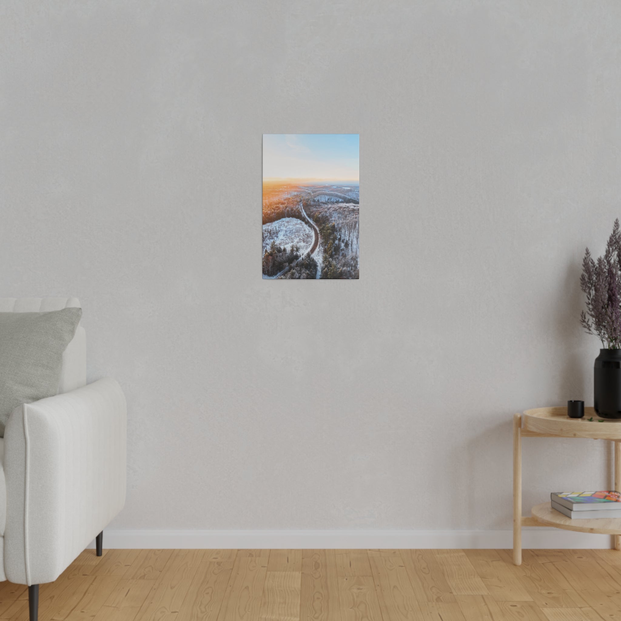 Snowy Hills in Price County by Daniel Acker (canvas print, multiple sizes)