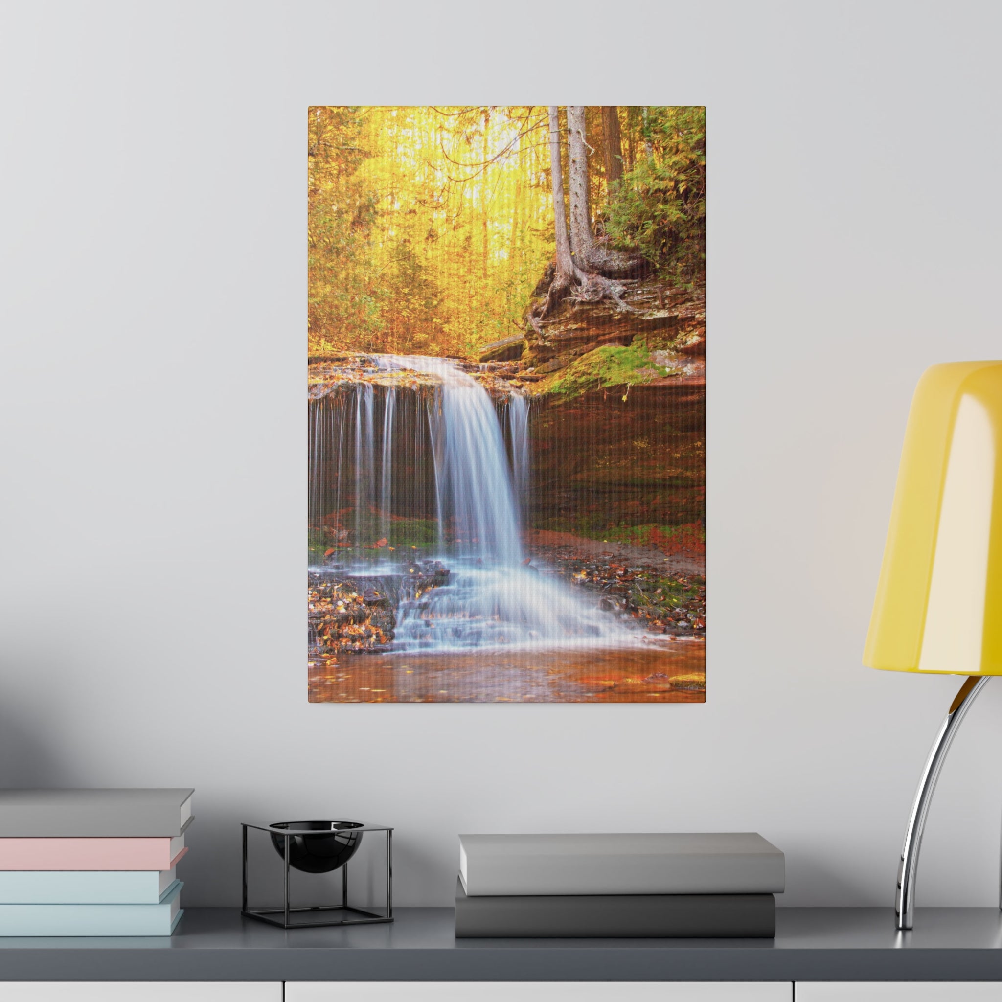 Lost Creek Falls in Fall Season by Daniel Acker (canvas print, 12"x18")