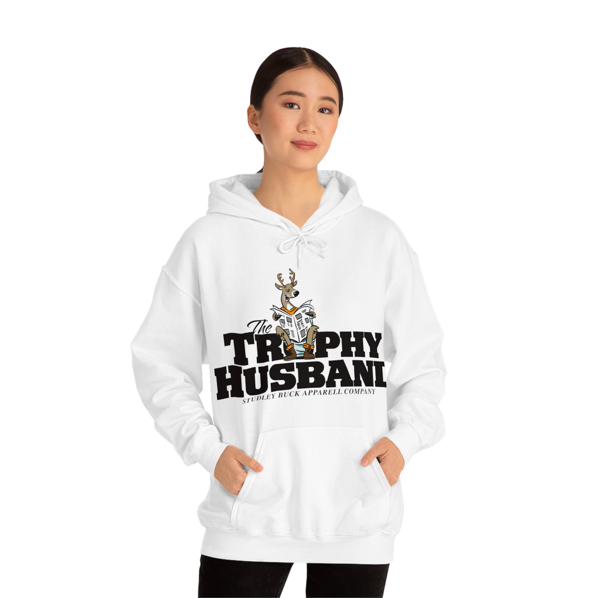 Studley Buck: Trophy Husband Unisex Heavy Blend™ Hooded Sweatshirt