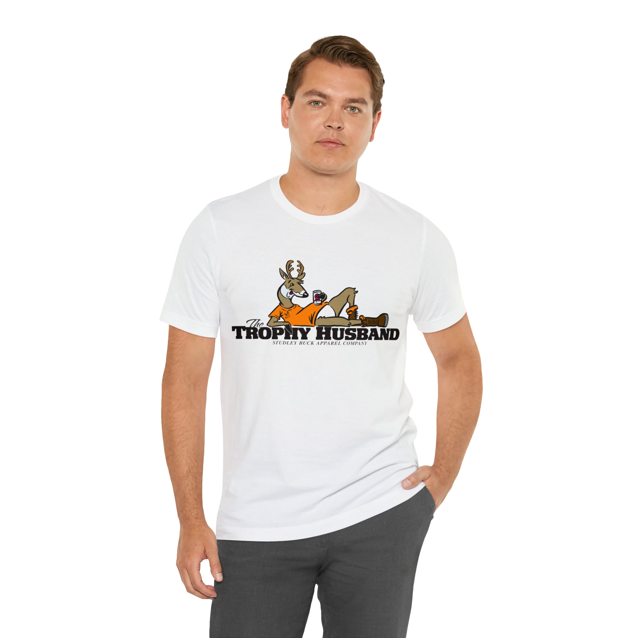 Studley Buck: Trophy Husband! Unisex Jersey Short Sleeve Tee