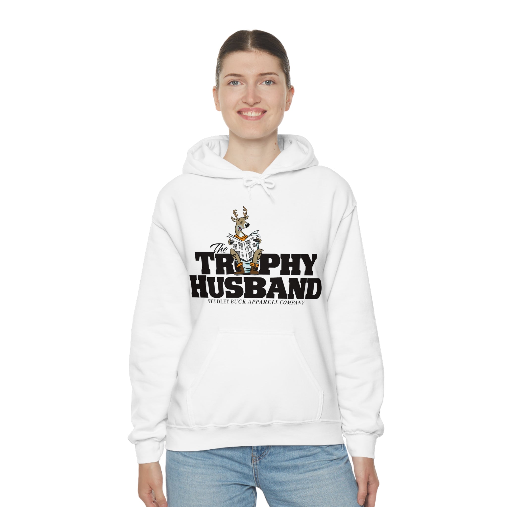 Studley Buck: Trophy Husband Unisex Heavy Blend™ Hooded Sweatshirt