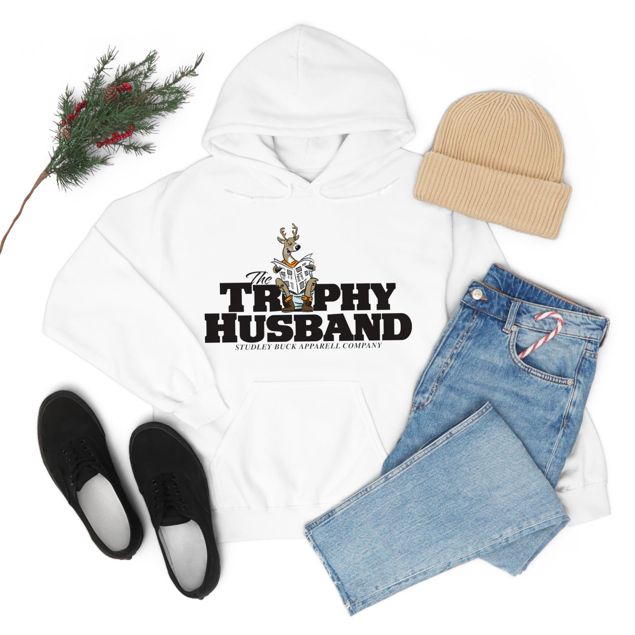 Studley Buck: Trophy Husband Unisex Heavy Blend™ Hooded Sweatshirt