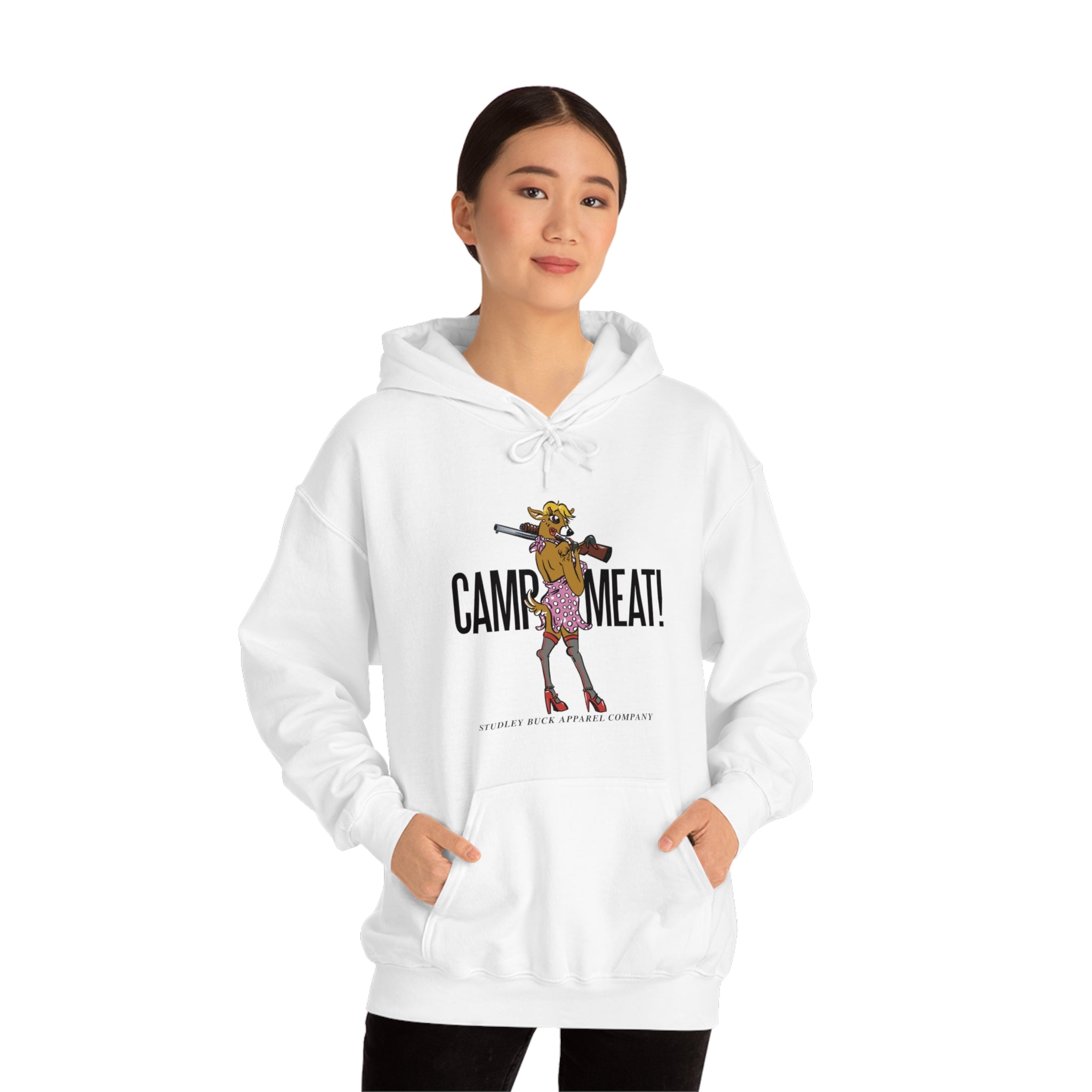 Studley Buck: Camp Meat! Unisex Heavy Blend™ Hooded Sweatshirt