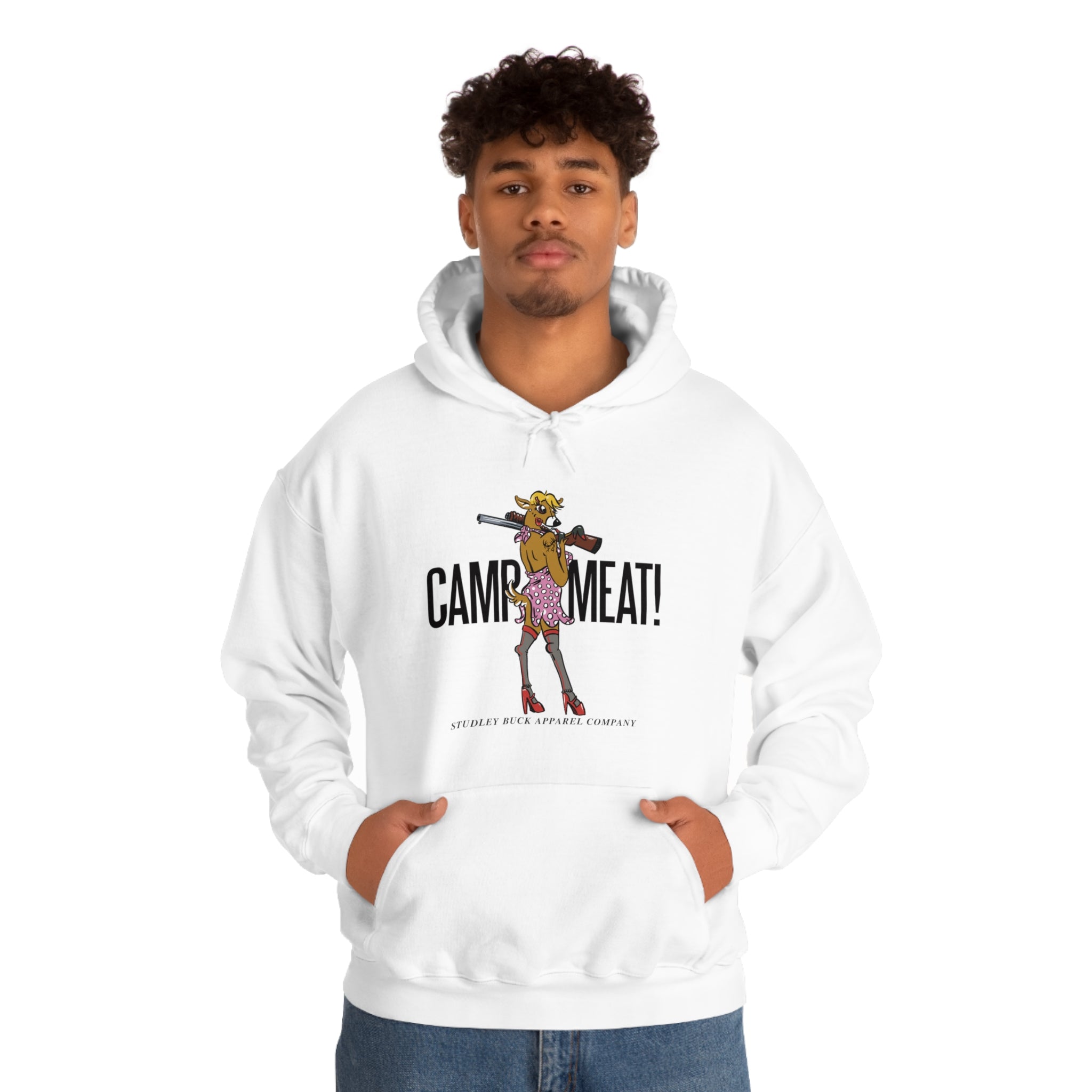Studley Buck: Camp Meat! Unisex Heavy Blend™ Hooded Sweatshirt