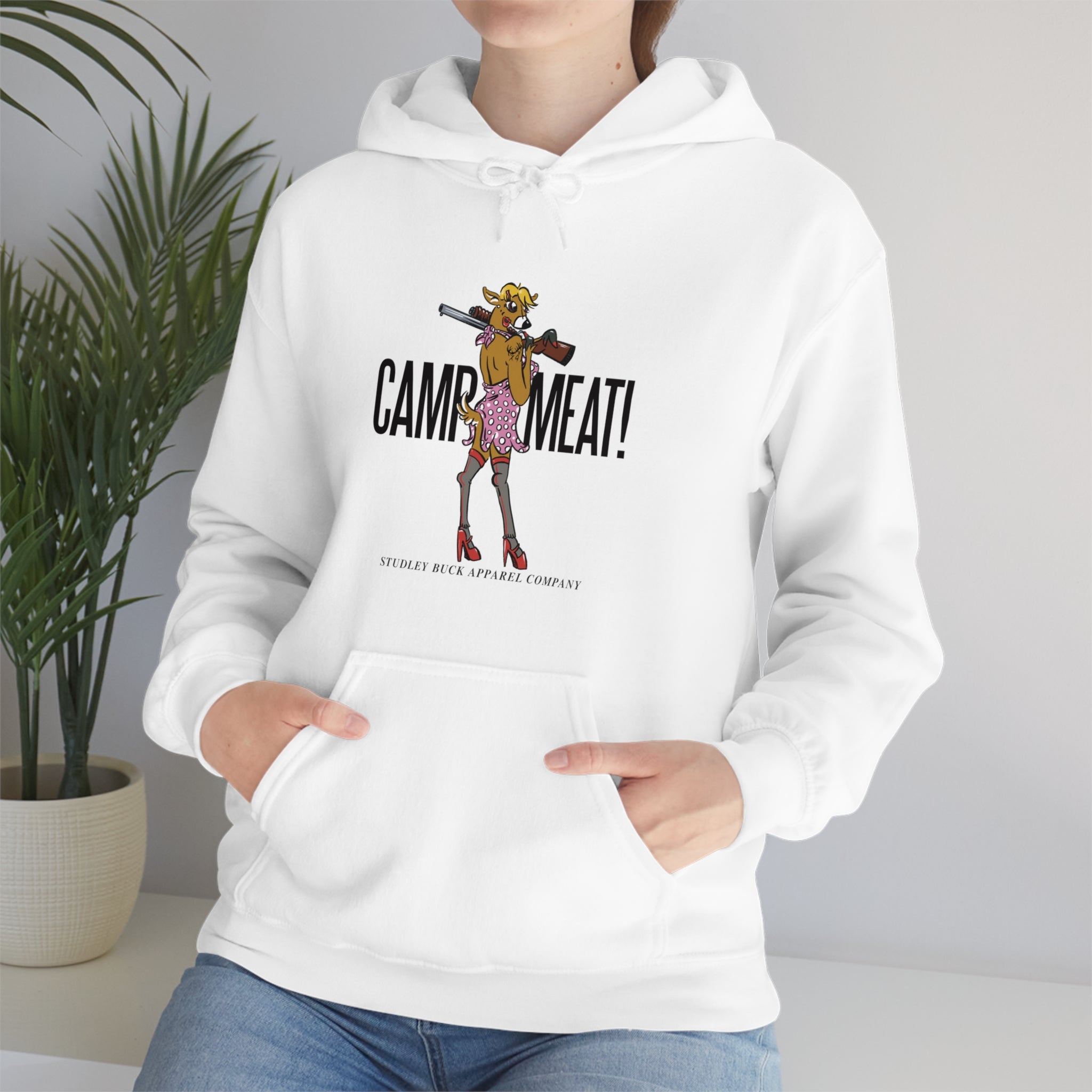 Studley Buck: Camp Meat! Unisex Heavy Blend™ Hooded Sweatshirt