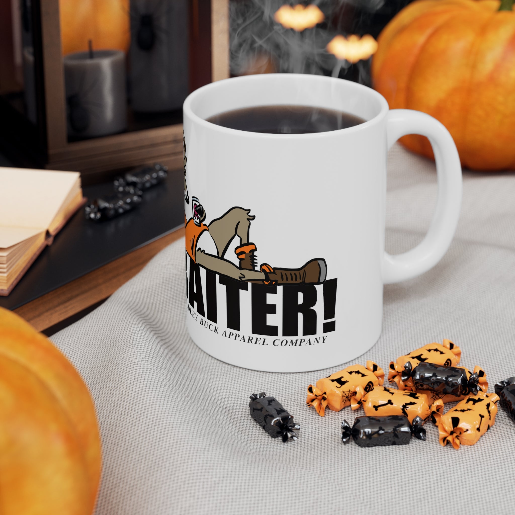 Studley Buck: My Neighbor is a Master Baiter Ceramic Mug 11oz