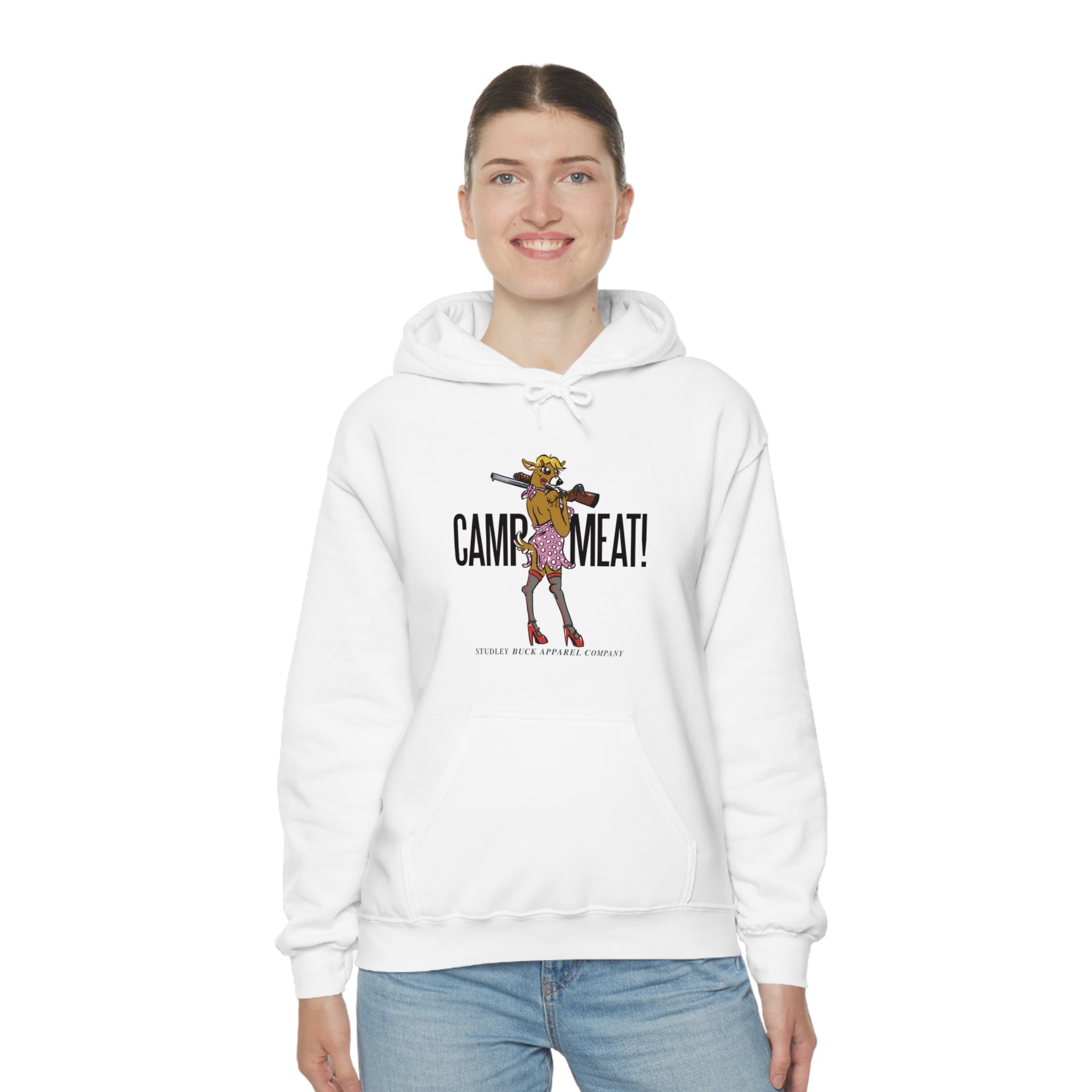 Studley Buck: Camp Meat! Unisex Heavy Blend™ Hooded Sweatshirt