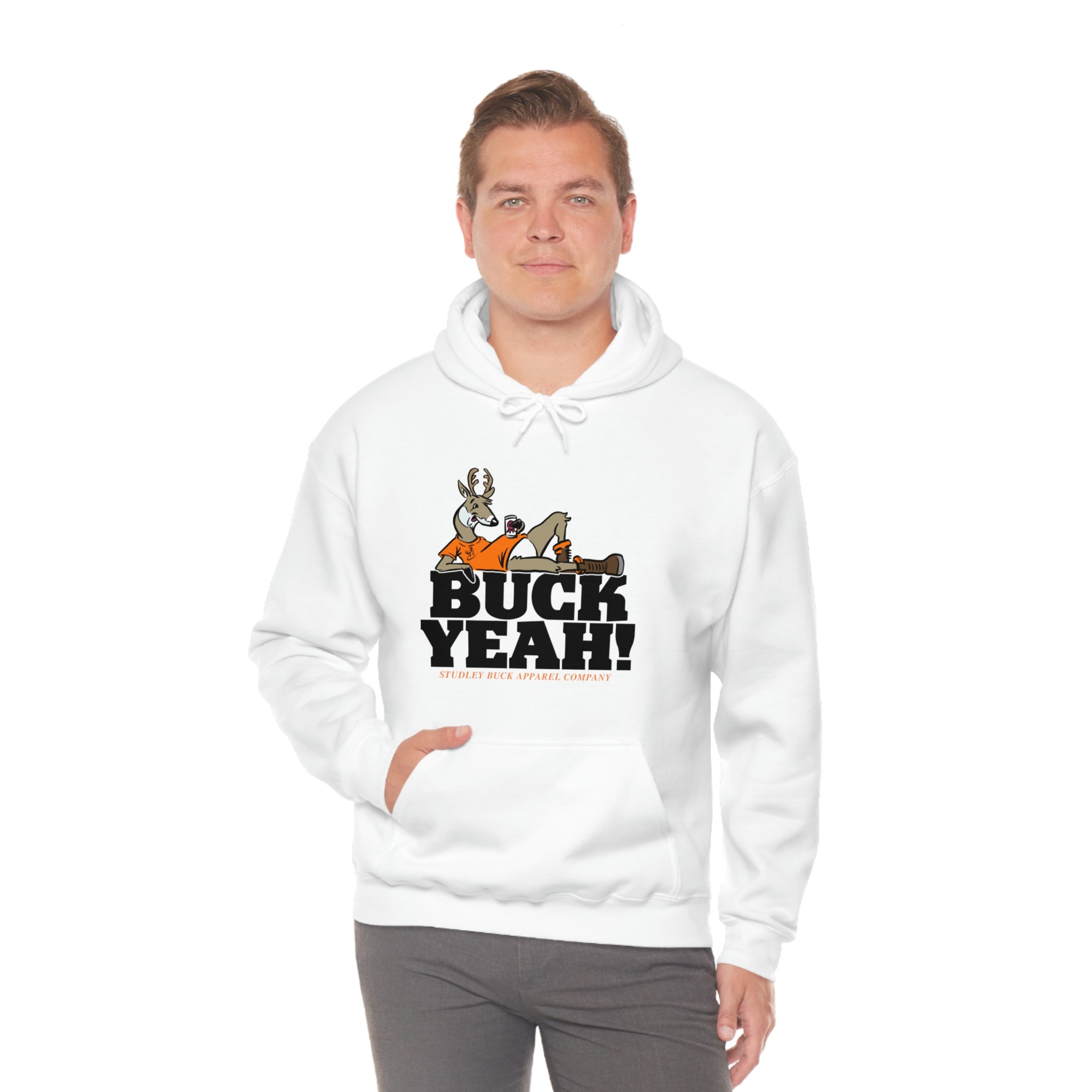 Studley Buck: Buck Yeah! Unisex Heavy Blend™ Hooded Sweatshirt