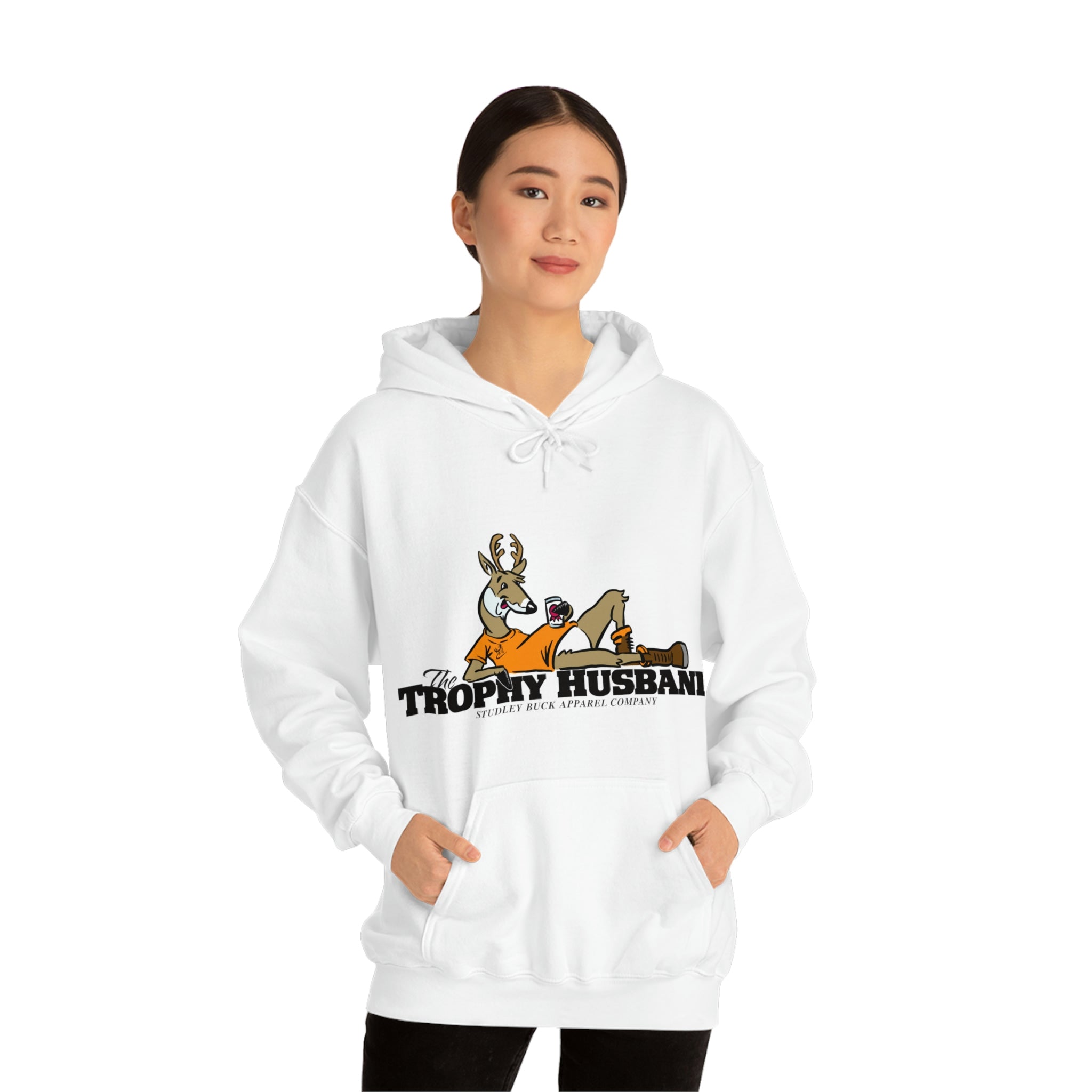 Studley Buck: Trophy Husband Unisex Heavy Blend™ Hooded Sweatshirt