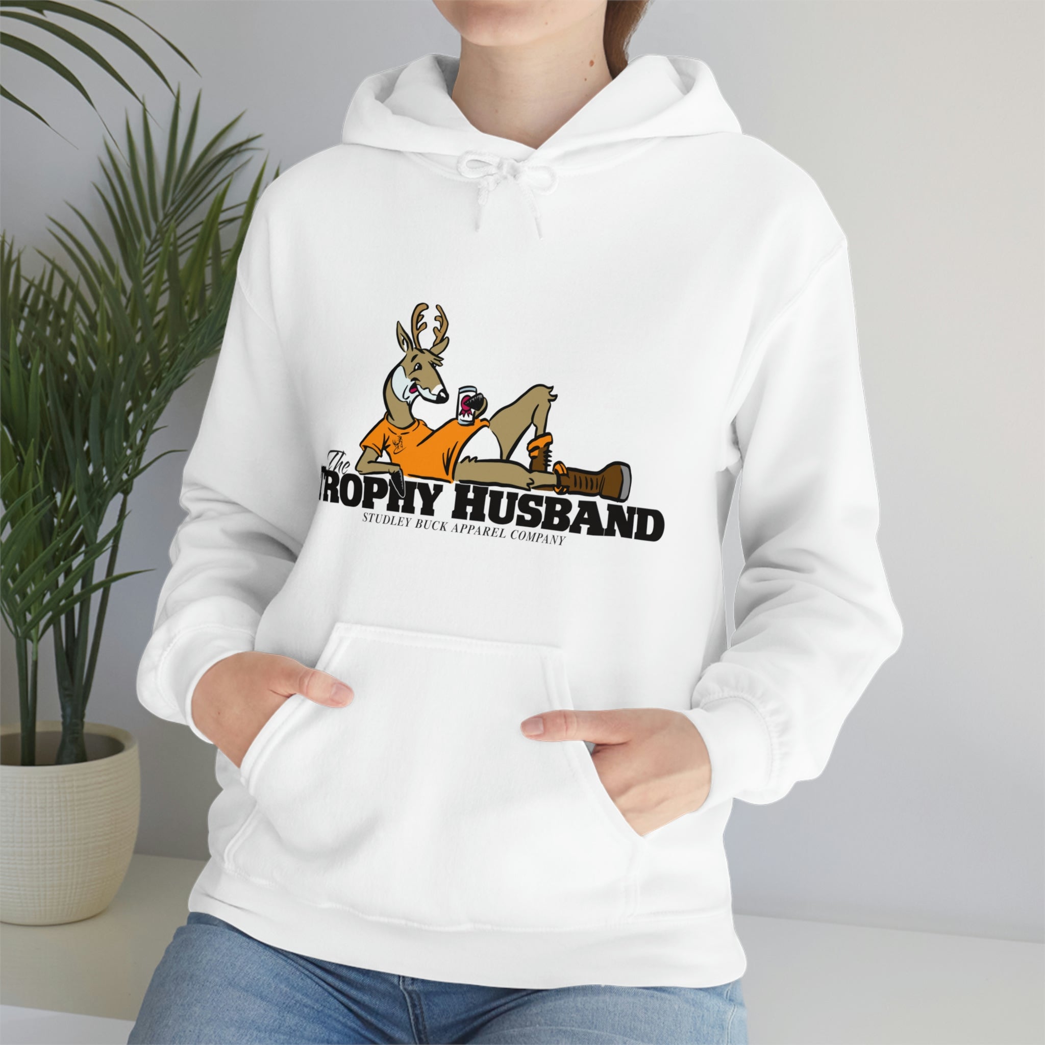 Studley Buck: Trophy Husband Unisex Heavy Blend™ Hooded Sweatshirt