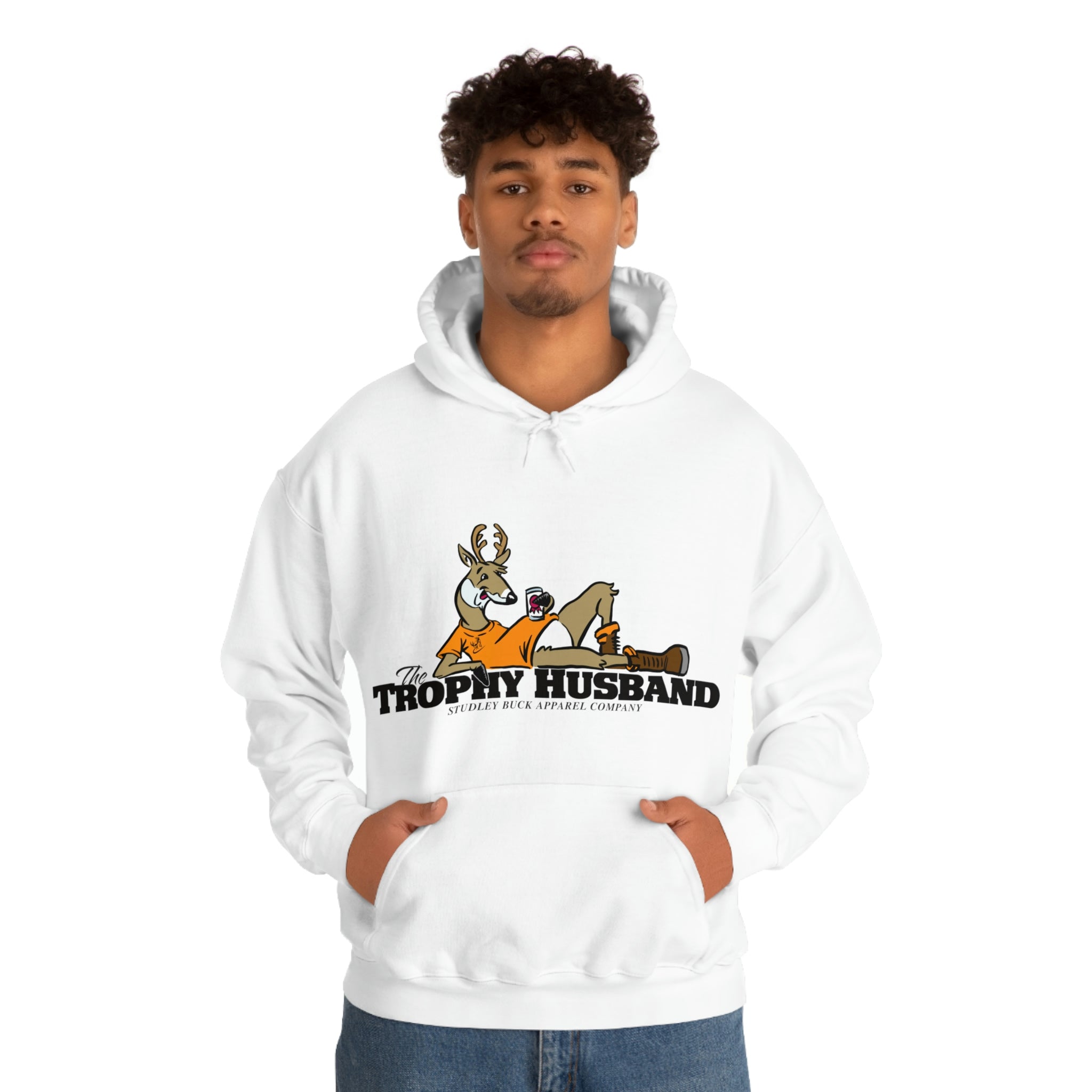 Studley Buck: Trophy Husband Unisex Heavy Blend™ Hooded Sweatshirt