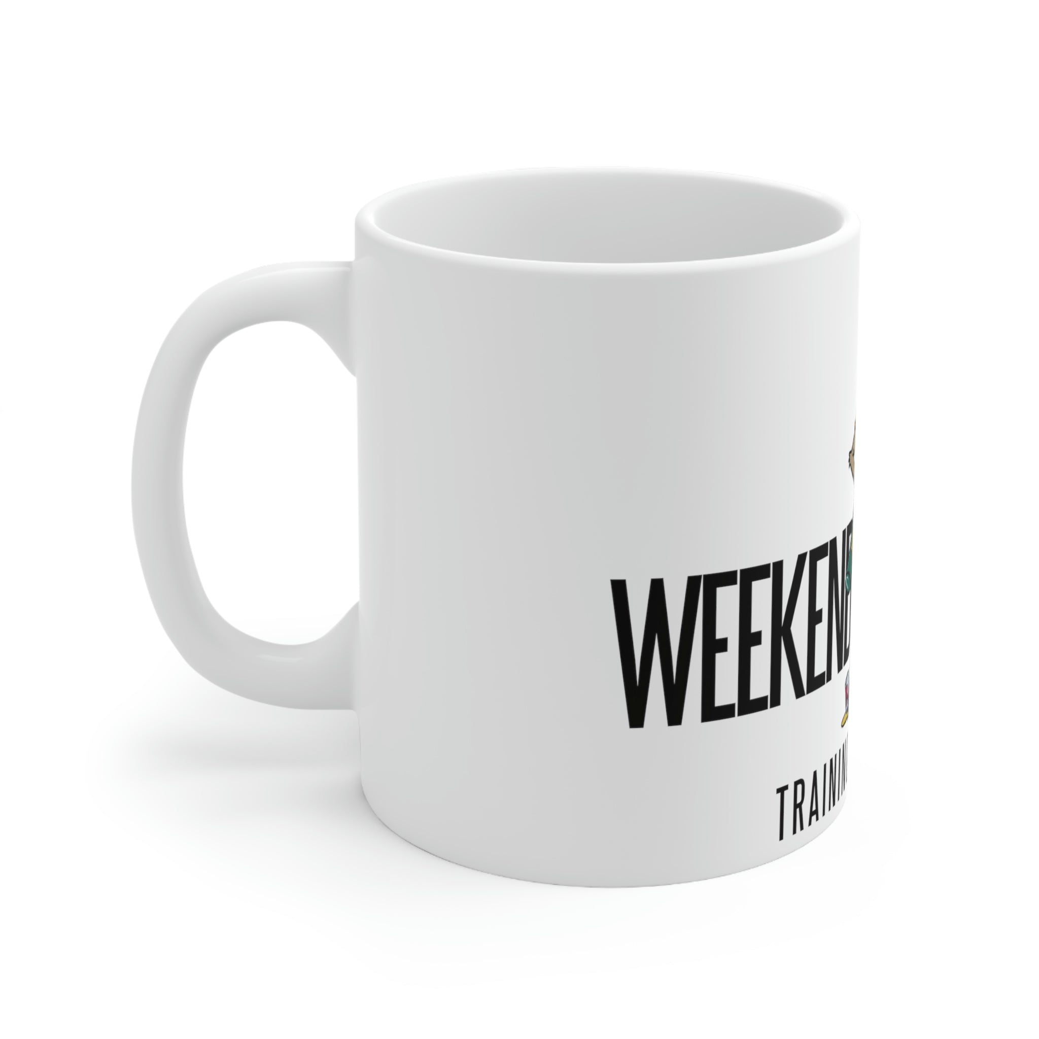 Studley Buck: Weekend Warrior Training in Session Ceramic Mug 11oz