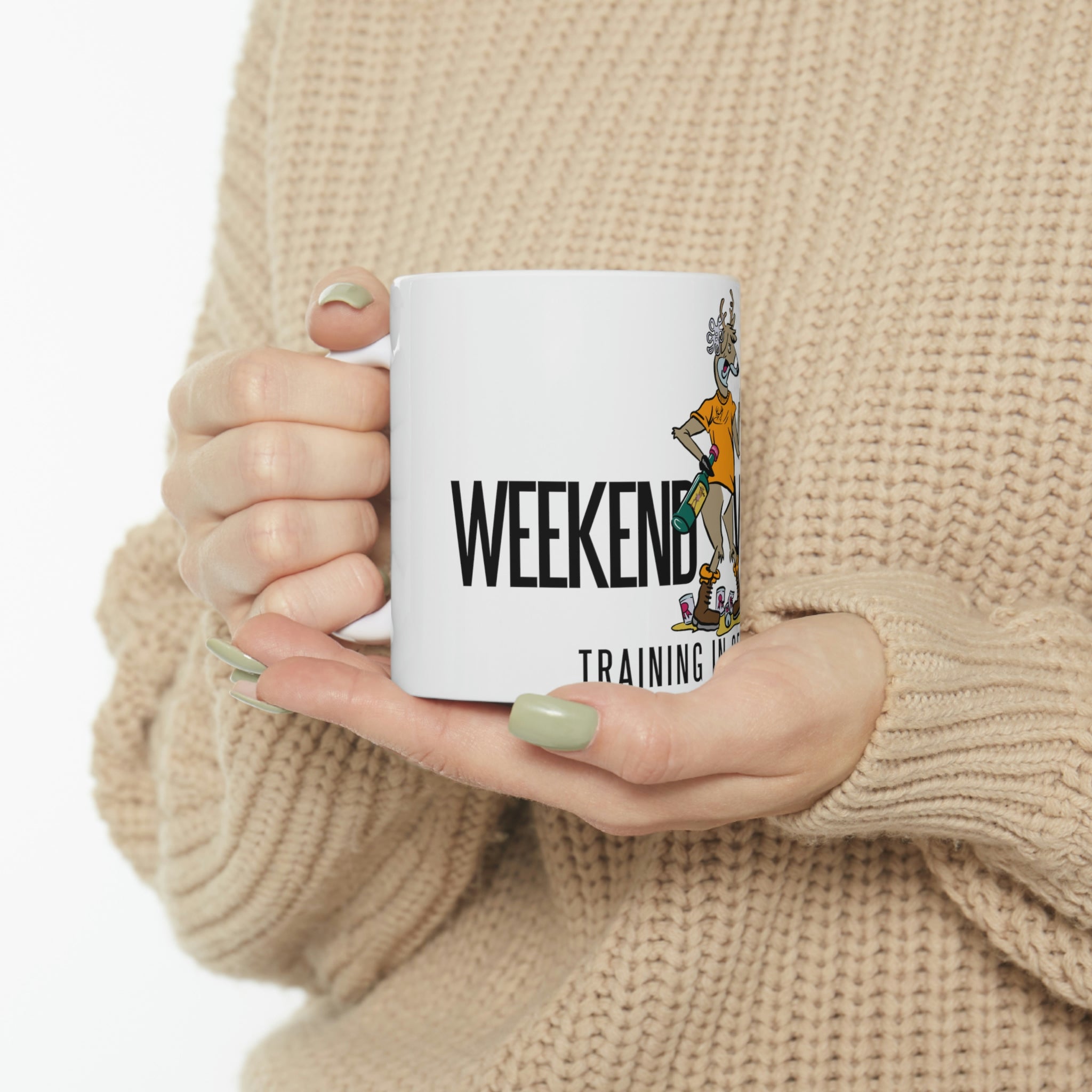 Studley Buck: Weekend Warrior Training in Session Ceramic Mug 11oz