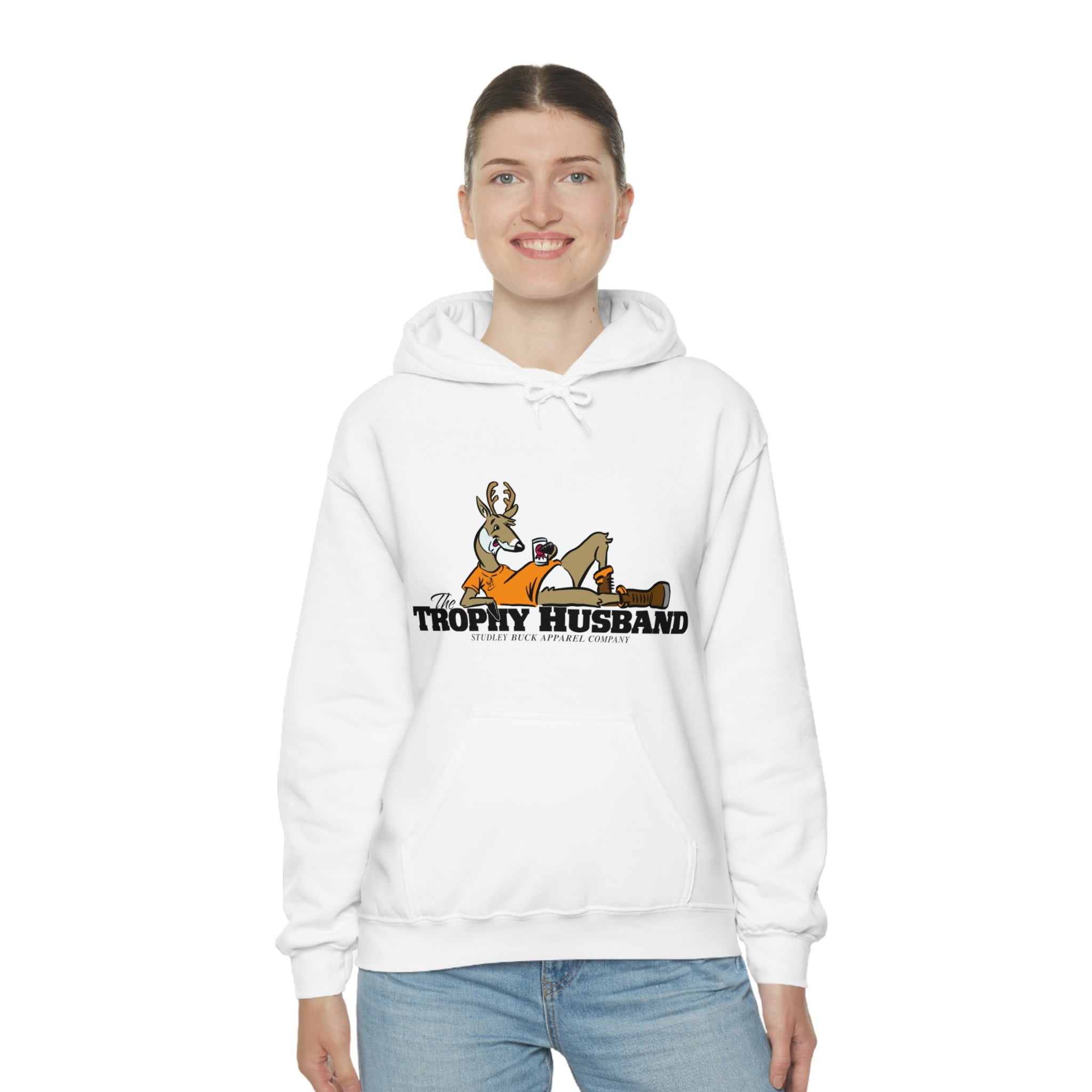 Studley Buck: Trophy Husband Unisex Heavy Blend™ Hooded Sweatshirt