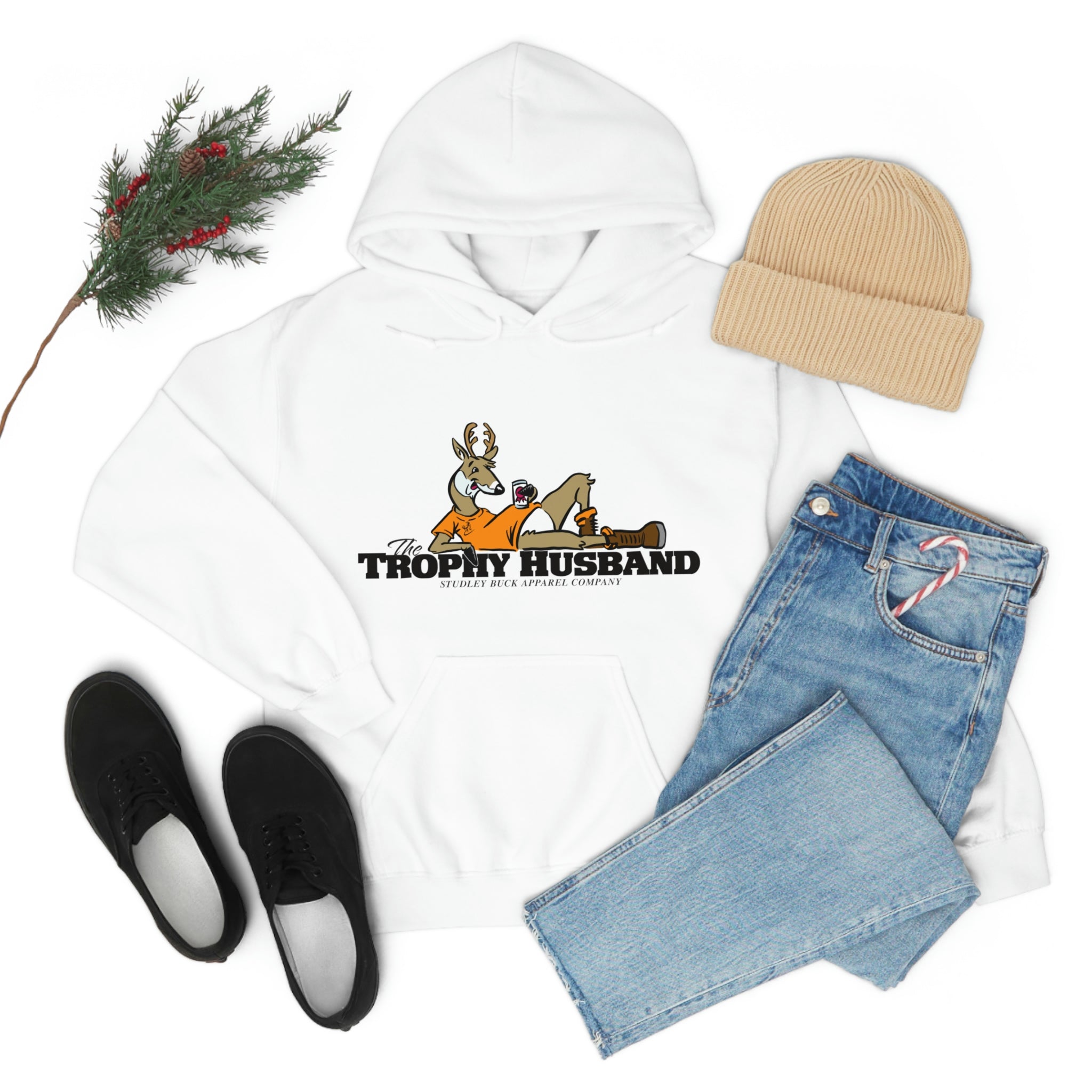 Studley Buck: Trophy Husband Unisex Heavy Blend™ Hooded Sweatshirt